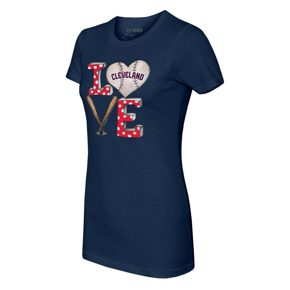 Cleveland Guardians Tiny Turnip Women's Baseball Love T-Shirt Discount