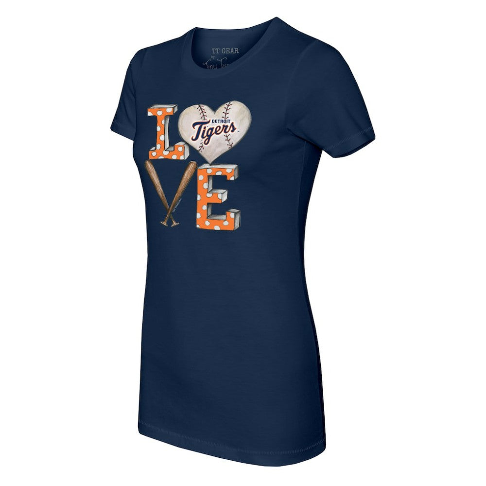 Detroit Tigers Tiny Turnip Women's Baseball Love T-Shirt Outlet
