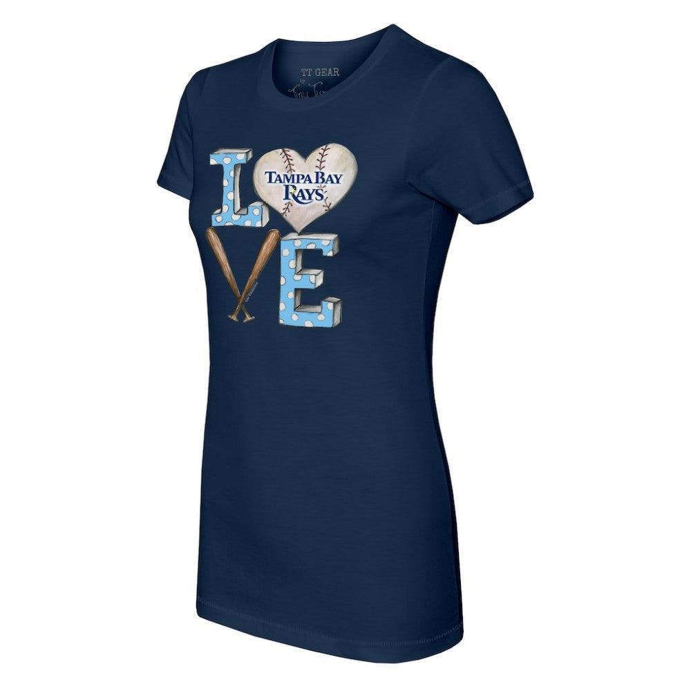 Tampa Bay Rays Tiny Turnip Women's Baseball Love T-Shirt for sale