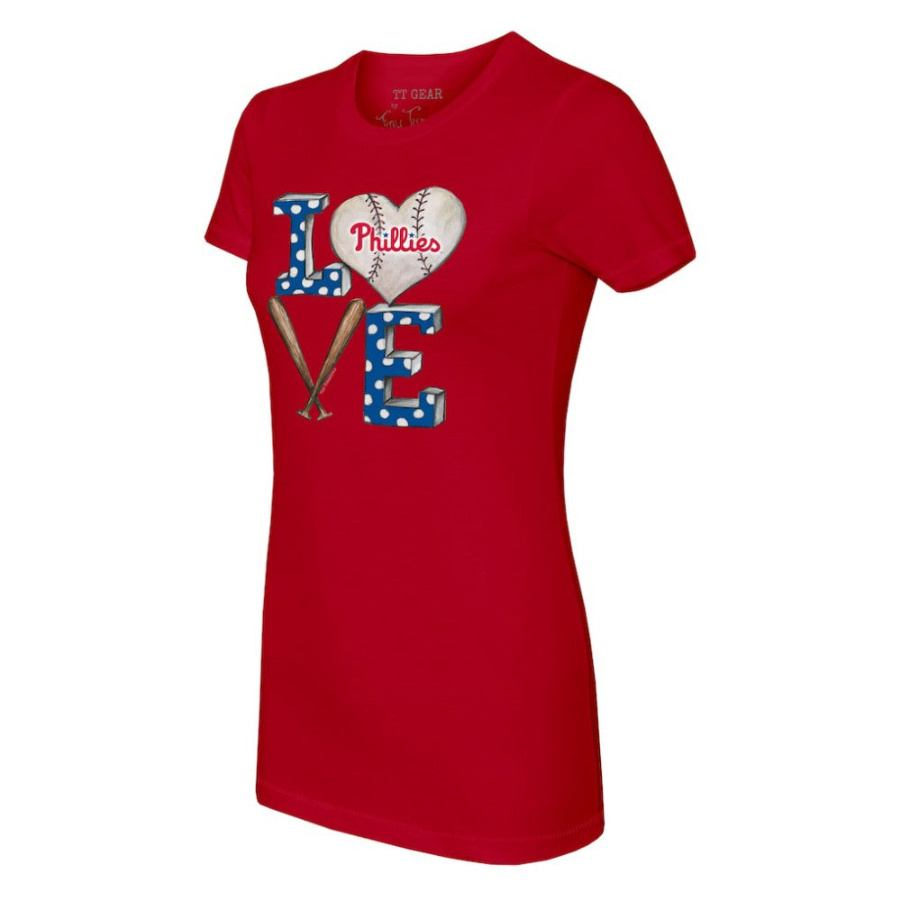 Philadelphia Phillies Tiny Turnip Women's Baseball Love T-Shirt Discount