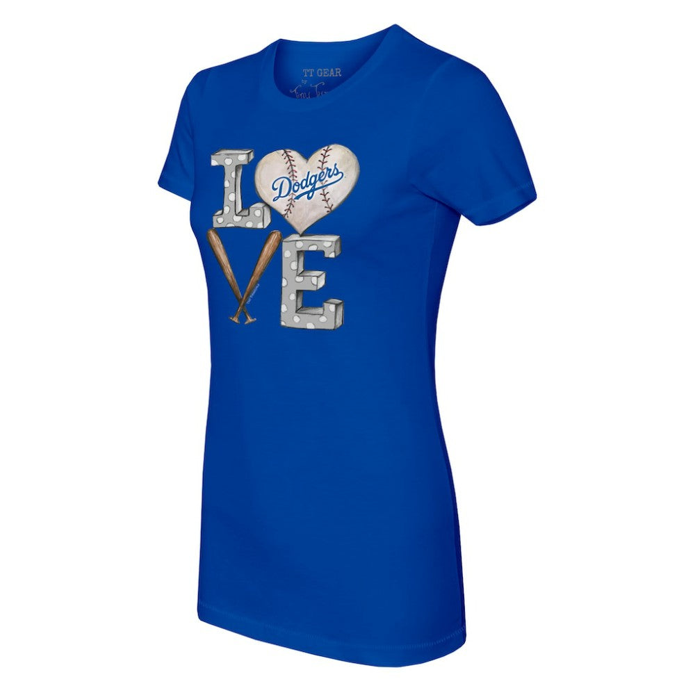 Los Angeles Dodgers Tiny Turnip Women's Baseball Love T-Shirt Online
