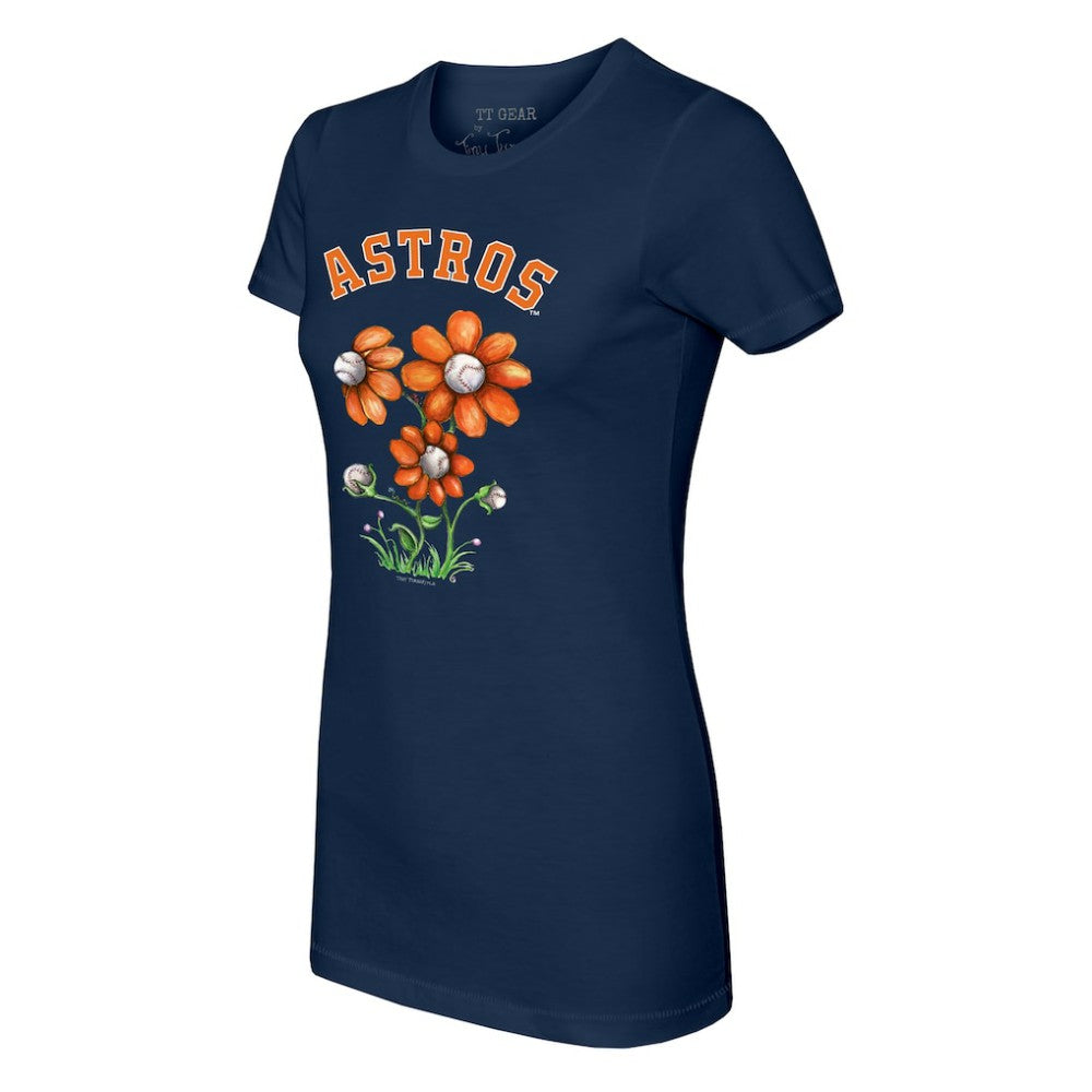 Houston Astros Tiny Turnip Women's Blooming Baseballs T-Shirt Near Me