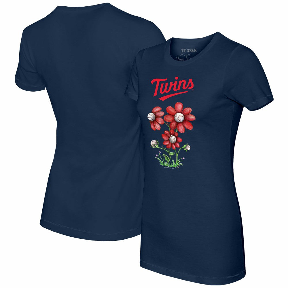 Minnesota Twins Tiny Turnip Women's Blooming Baseballs T-Shirt Outlet
