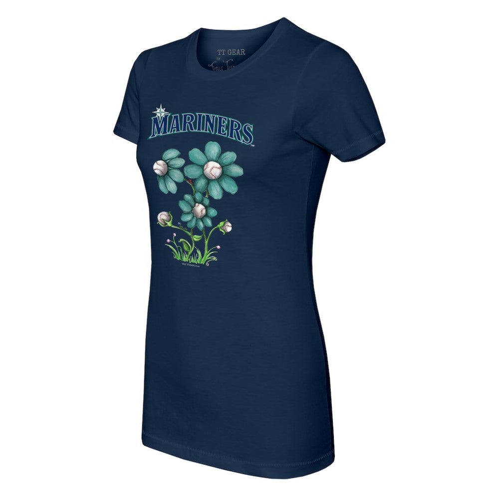 Seattle Mariners Tiny Turnip Women's Blooming Baseballs T-Shirt Sale