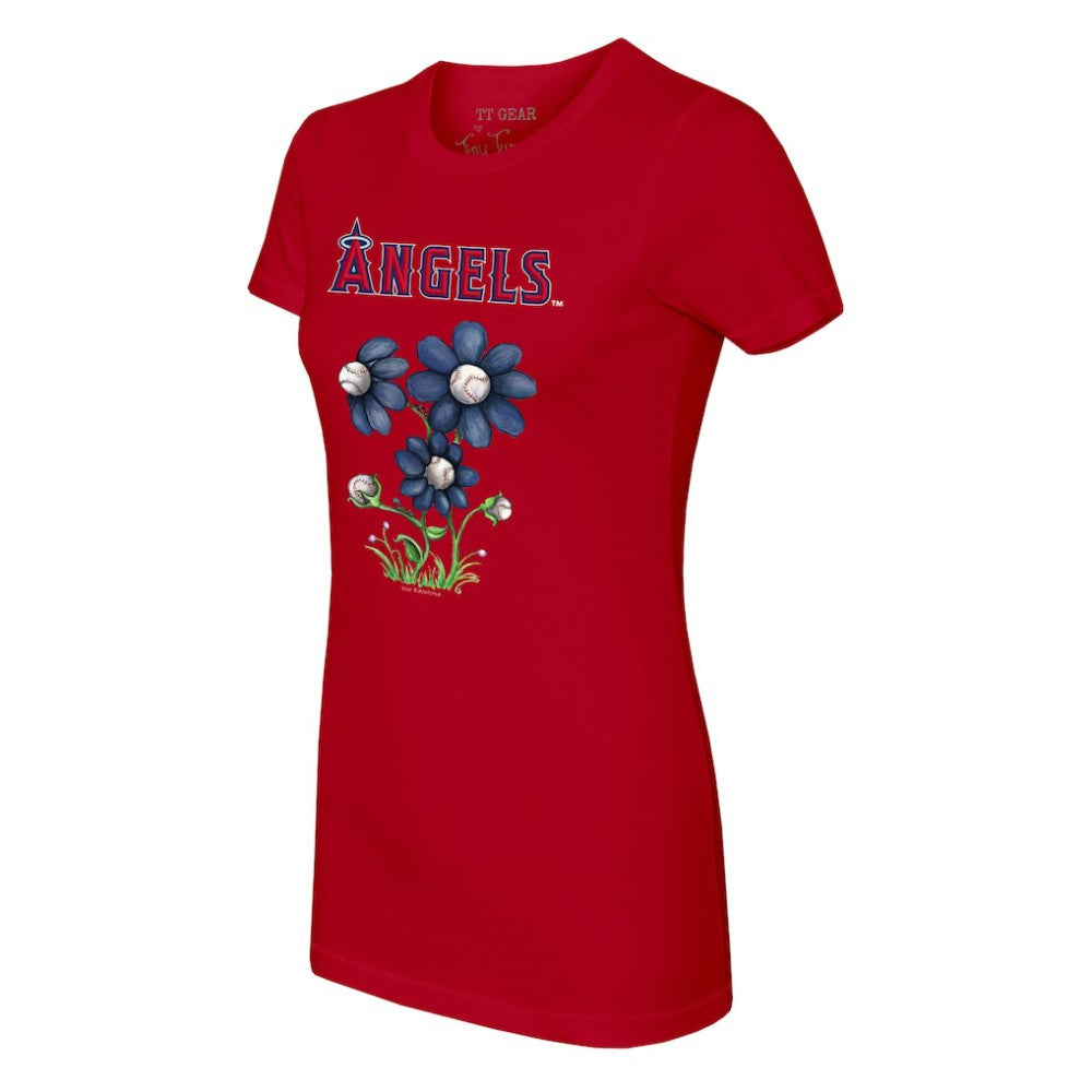 Los Angeles Angels Tiny Turnip Women's Blooming Baseballs T-Shirt Discount