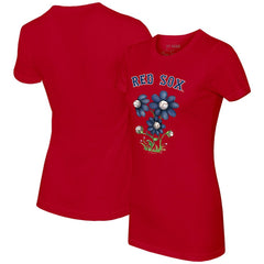 Boston Red Sox Tiny Turnip Women's Blooming Baseballs T-Shirt for sale