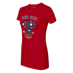 Boston Red Sox Tiny Turnip Women's Blooming Baseballs T-Shirt for sale