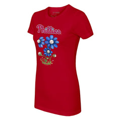 Philadelphia Phillies Tiny Turnip Women's Blooming Baseballs T-Shirt Outlet