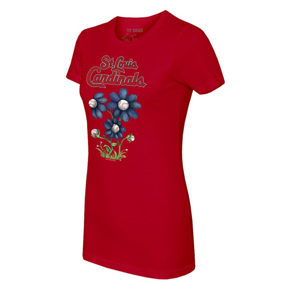 St. Louis Cardinals Tiny Turnip Women's Blooming Baseballs T-Shirt Discount