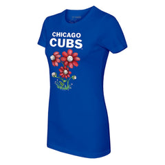 Chicago Cubs Tiny Turnip Women's Blooming Baseballs T-Shirt for sale