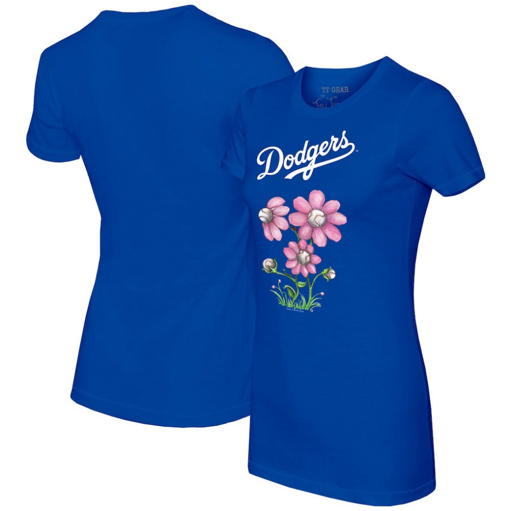 Los Angeles Dodgers Tiny Turnip Women's Blooming Baseballs T-Shirt Online