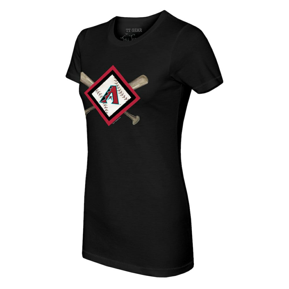 Arizona Diamondbacks Tiny Turnip Women's Diamond Cross Bats T-Shirt Online