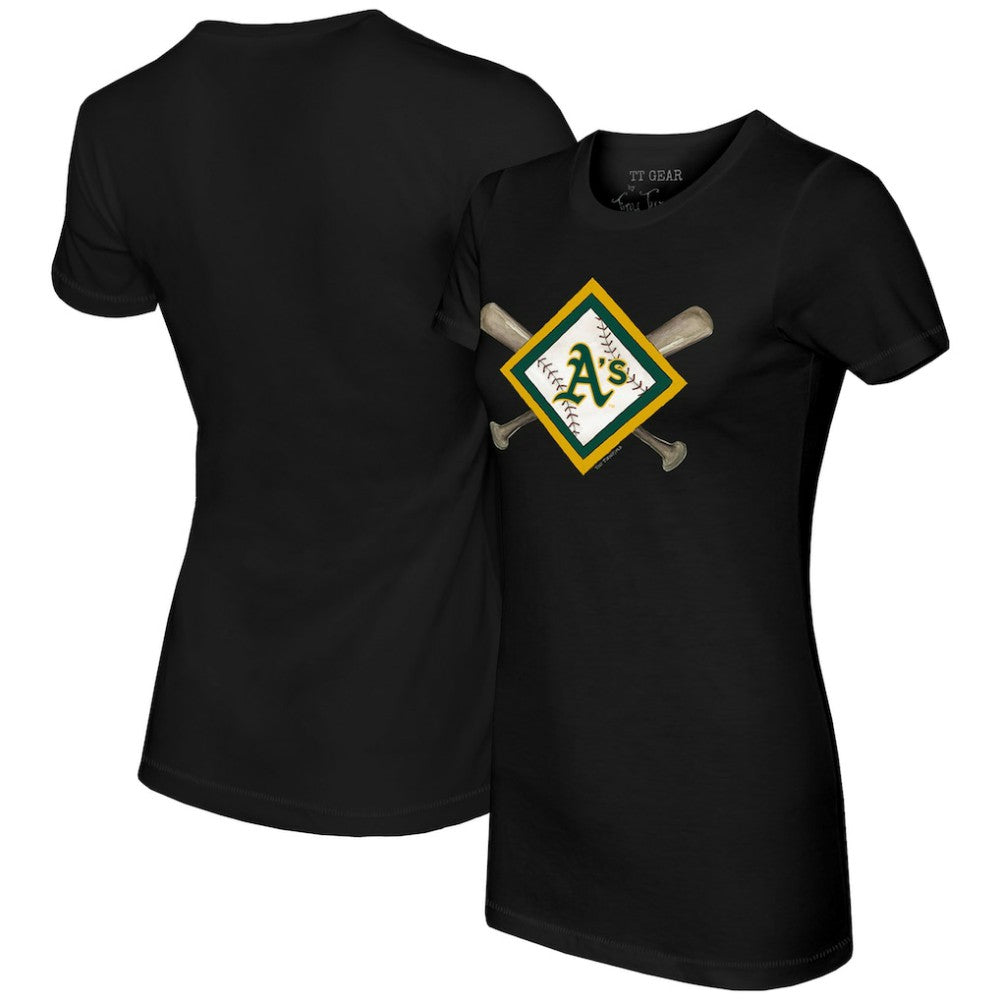 Athletics Tiny Turnip Women's Diamond Cross Bats T-Shirt Discount
