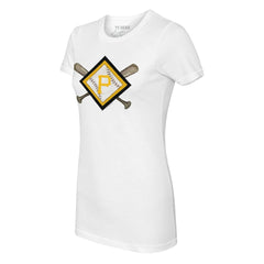 Pittsburgh Pirates Tiny Turnip Women's Diamond Cross Bats T-Shirt Discount