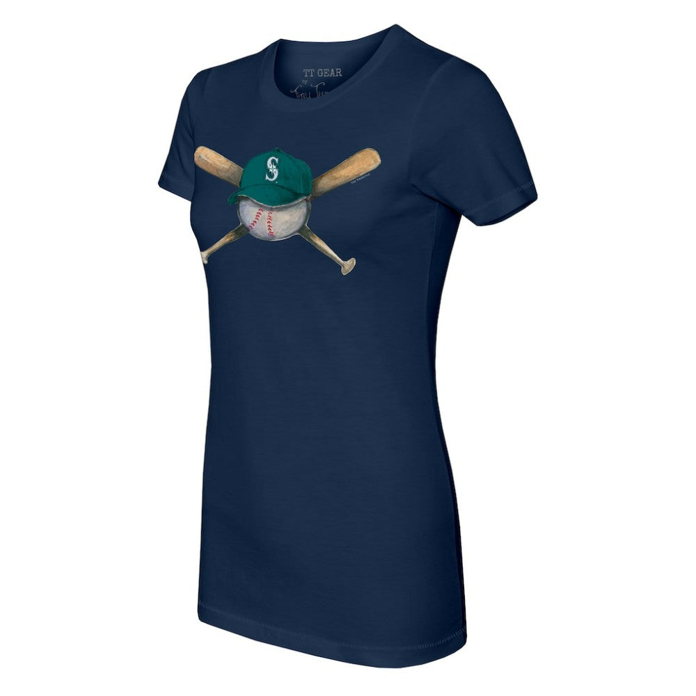 Seattle Mariners Tiny Turnip Women's Hat Crossbats T-Shirt for sale