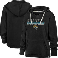 Jacksonville Jaguars '47 Women's Color Rise Kennedy Pullover Hoodie - Black - 47 brand