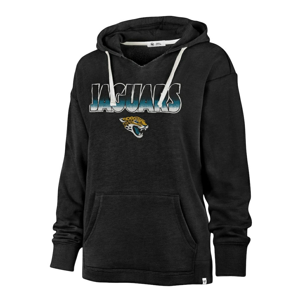 Jacksonville Jaguars '47 Women's Color Rise Kennedy Pullover Hoodie - Black - 47 brand