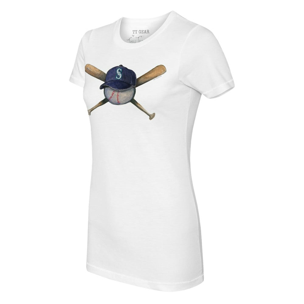 Seattle Mariners Tiny Turnip Women's Hat Crossbats T-Shirt Outlet