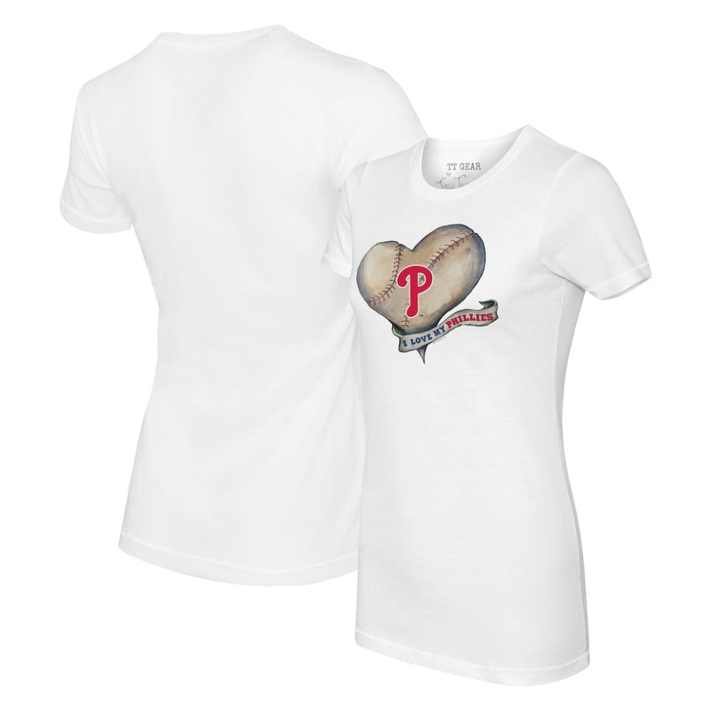 Philadelphia Phillies Tiny Turnip Women's Heart Banner T-Shirt Near Me