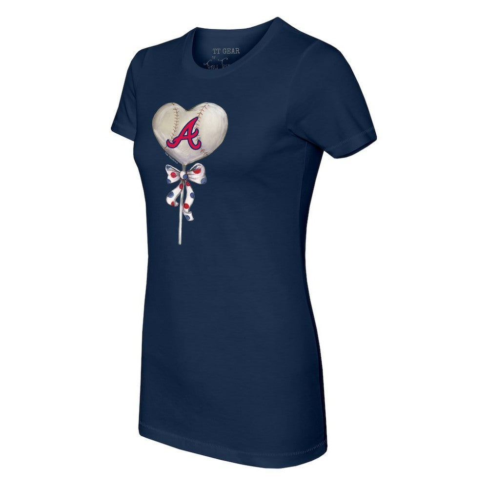 Atlanta Braves Tiny Turnip Women's Heart Lolly T-Shirt Online