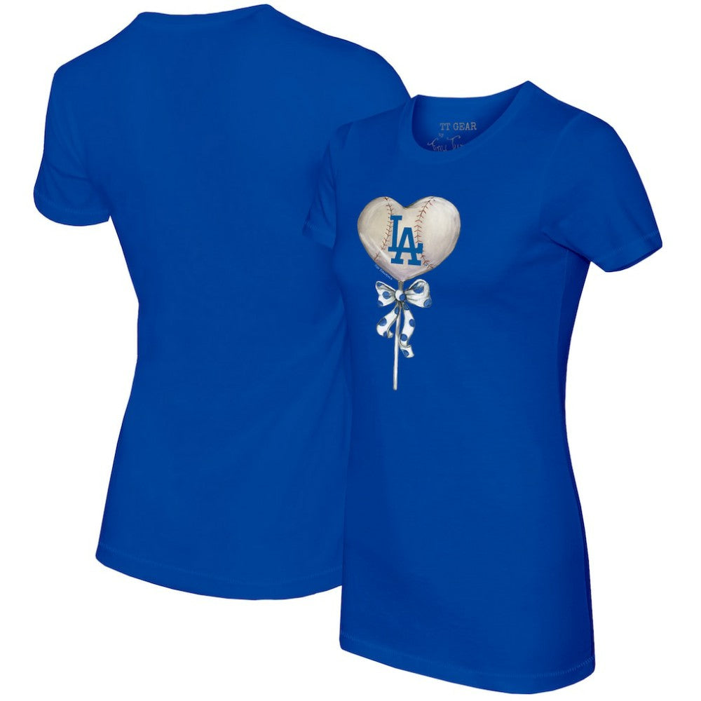 Los Angeles Dodgers Tiny Turnip Women's Heart Lolly T-Shirt Sale