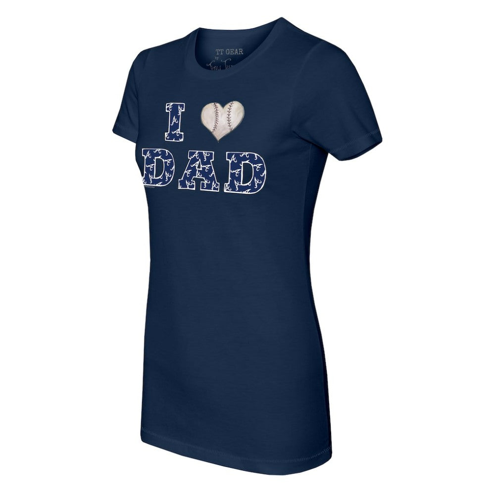 Atlanta Braves Tiny Turnip Women's I Love Dad T-Shirt Online