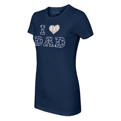 Atlanta Braves Tiny Turnip Women's I Love Dad T-Shirt Online