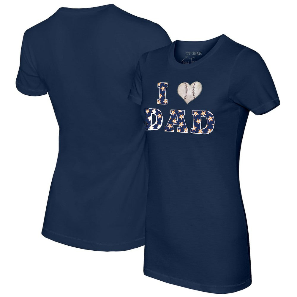 Houston Astros Tiny Turnip Women's I Love Dad T-Shirt Discount