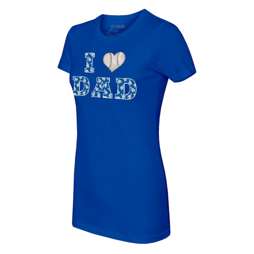 Los Angeles Dodgers Tiny Turnip Women's I Love Dad T-Shirt Near Me