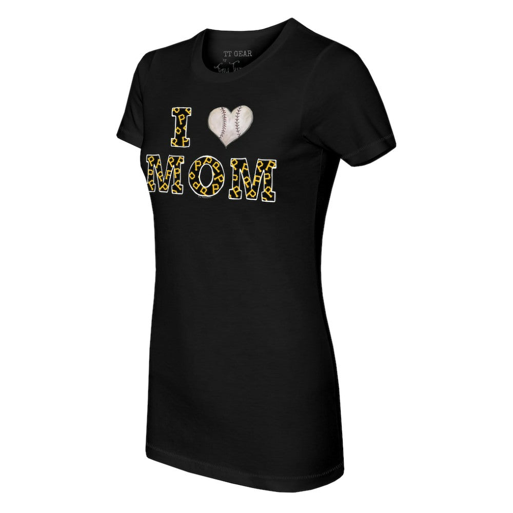 Pittsburgh Pirates Tiny Turnip Women's I Love Mom T-Shirt for sale