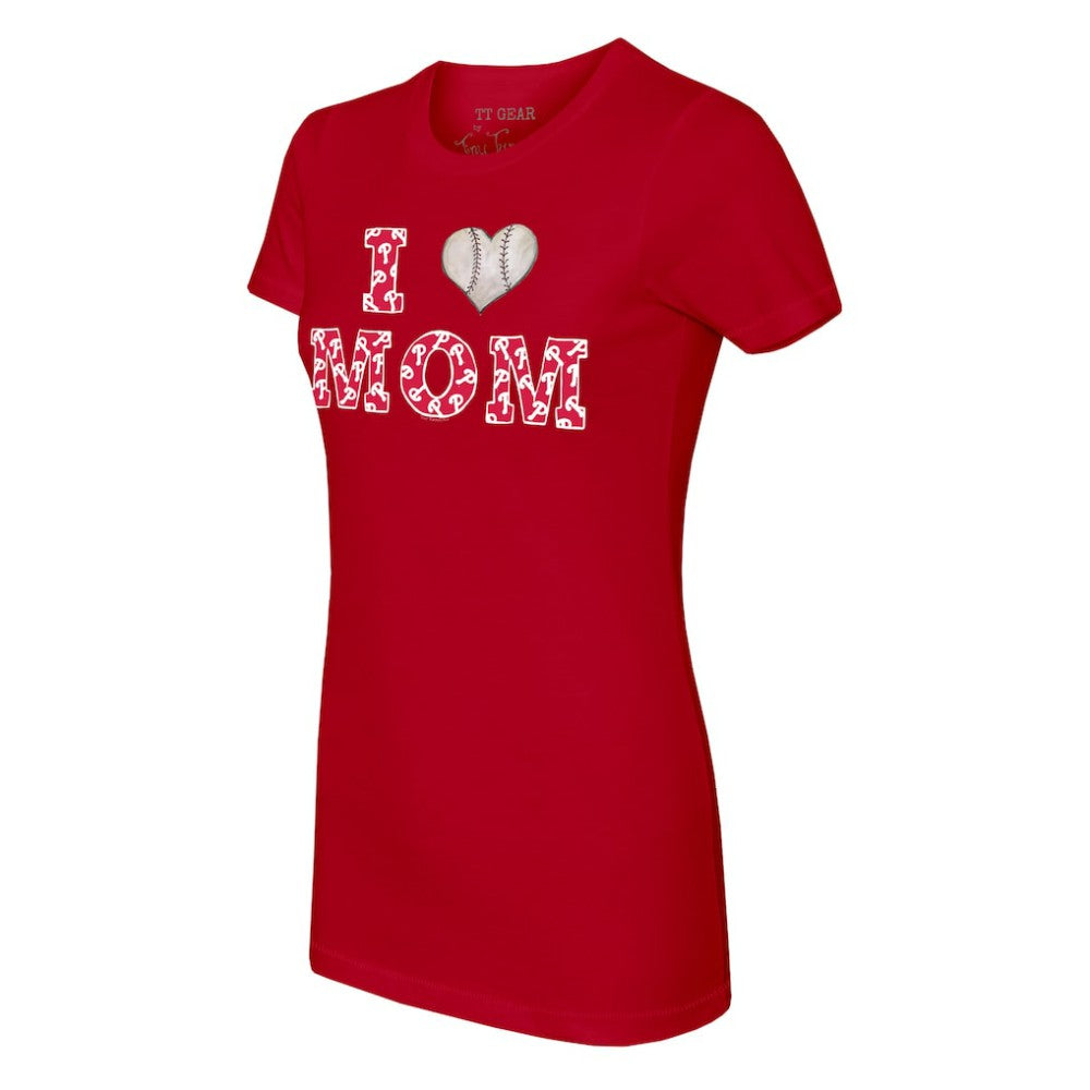 Philadelphia Phillies Tiny Turnip Women's I Love Mom T-Shirt Online