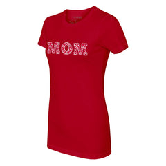 Cincinnati Reds Tiny Turnip Women's Logo Mom T-Shirt Discount