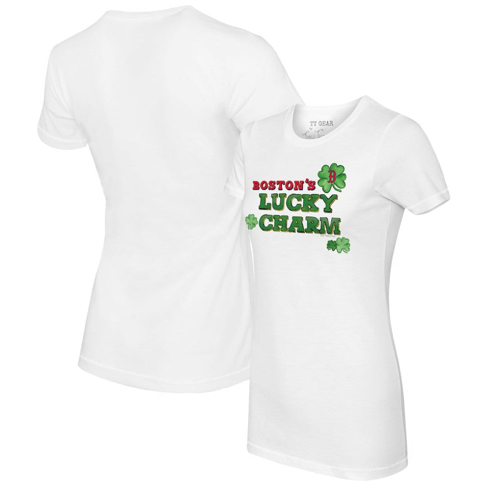 Boston Red Sox Tiny Turnip Women's Lucky Charm T-Shirt for sale