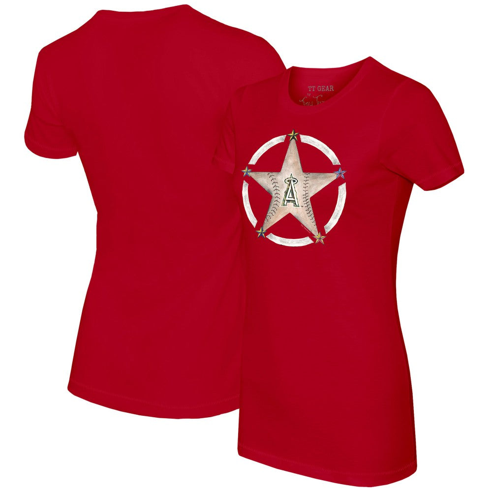 Los Angeles Angels Tiny Turnip Women's Military Star T-Shirt Discount