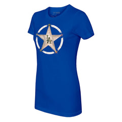 Los Angeles Dodgers Tiny Turnip Women's Military Star T-Shirt Discount