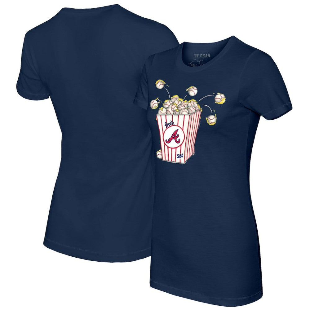 Atlanta Braves Tiny Turnip Women's Popcorn T-Shirt Near Me