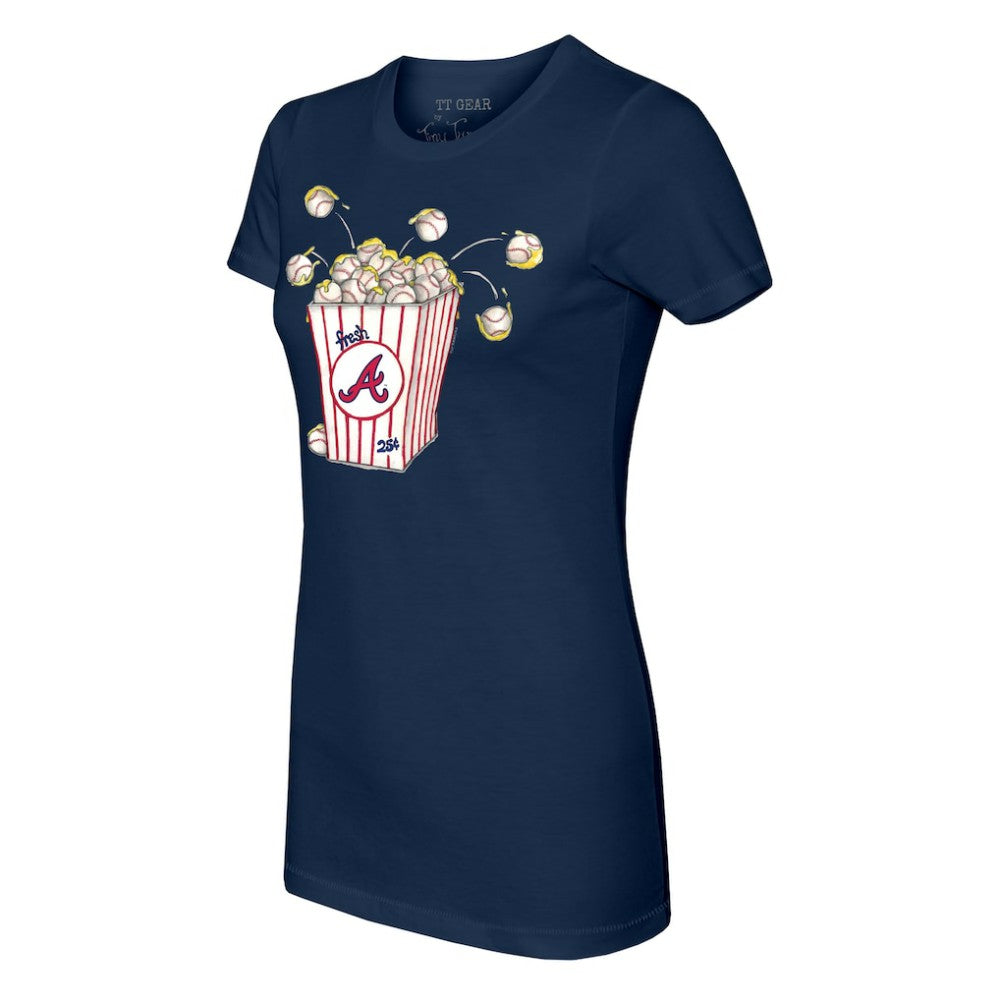 Atlanta Braves Tiny Turnip Women's Popcorn T-Shirt Near Me