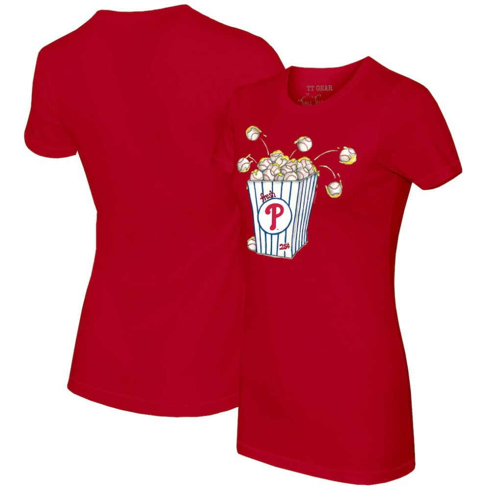 Philadelphia Phillies Tiny Turnip Women's Popcorn T-Shirt Discount