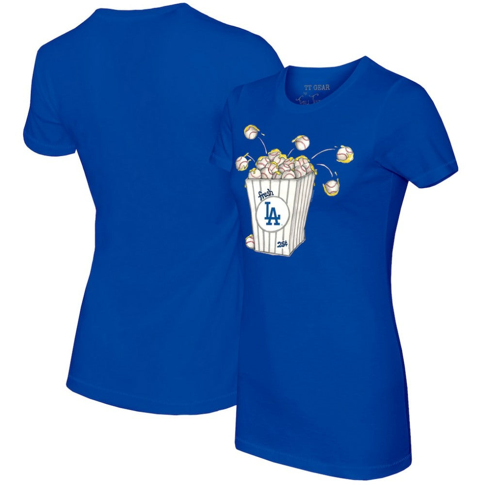 Los Angeles Dodgers Tiny Turnip Women's Popcorn T-Shirt Outlet