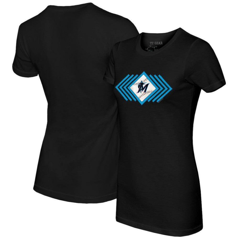 Miami Marlins Tiny Turnip Women's Prism Arrows T-Shirt Outlet