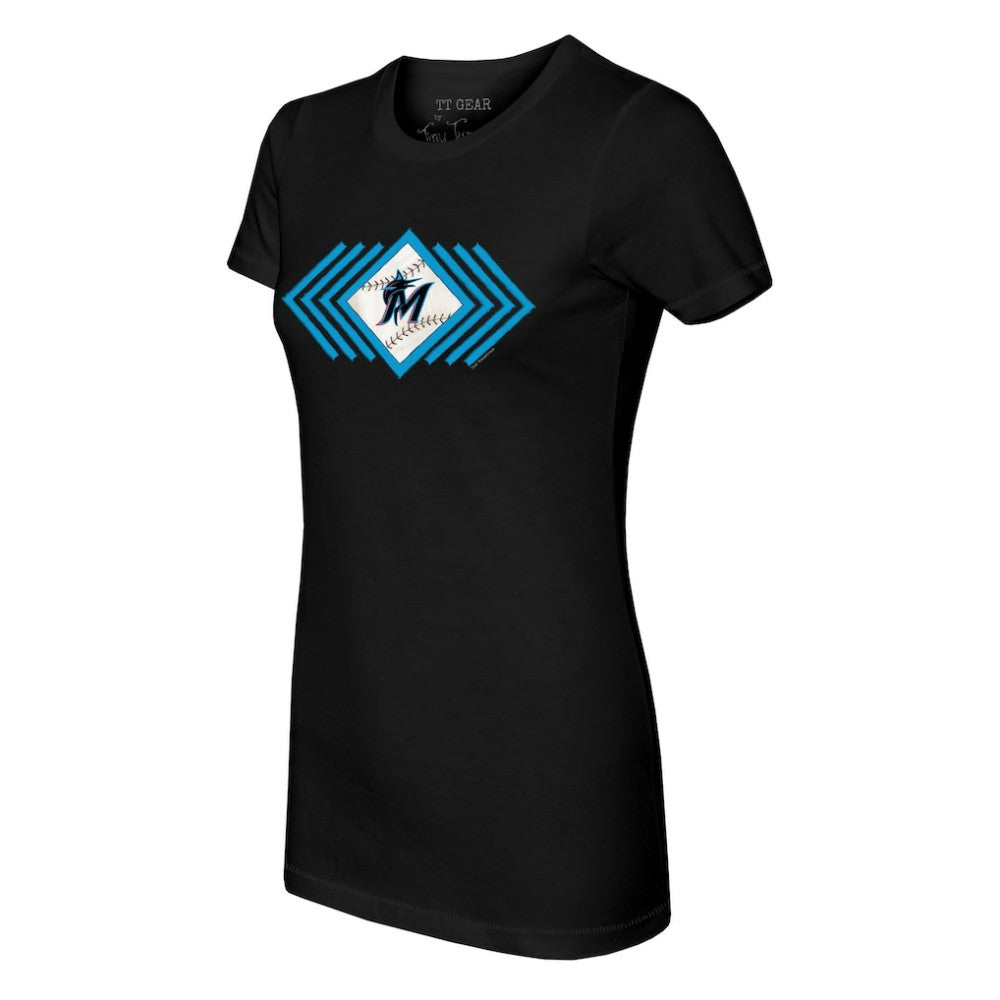 Miami Marlins Tiny Turnip Women's Prism Arrows T-Shirt Outlet