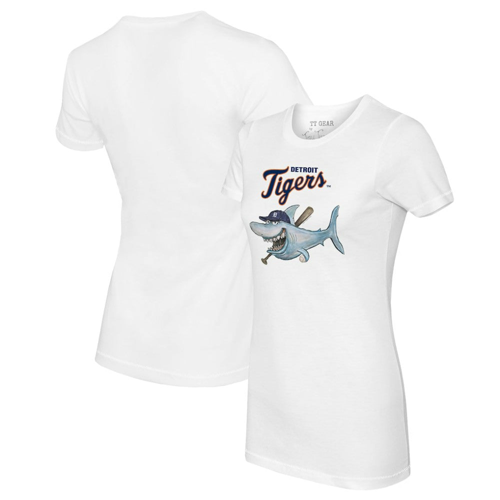 Detroit Tigers Tiny Turnip Women's Shark Logo T-Shirt Online