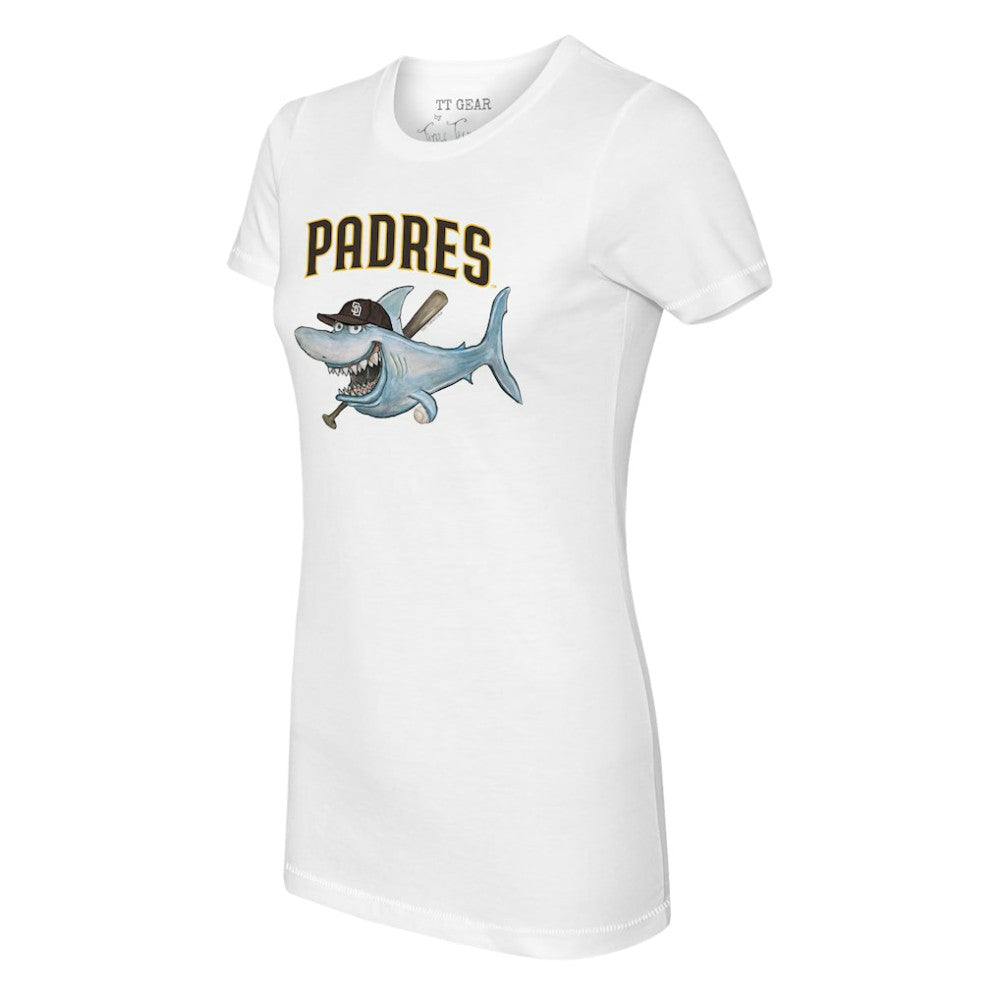 San Diego Padres Tiny Turnip Women's Shark Logo T-Shirt Outlet