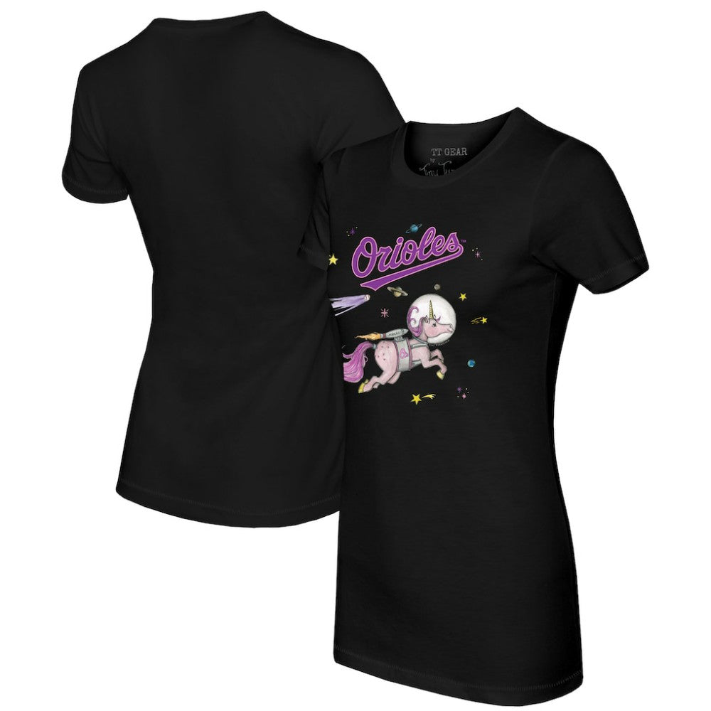 Baltimore Orioles Tiny Turnip Women's Space Unicorn T-Shirt for sale