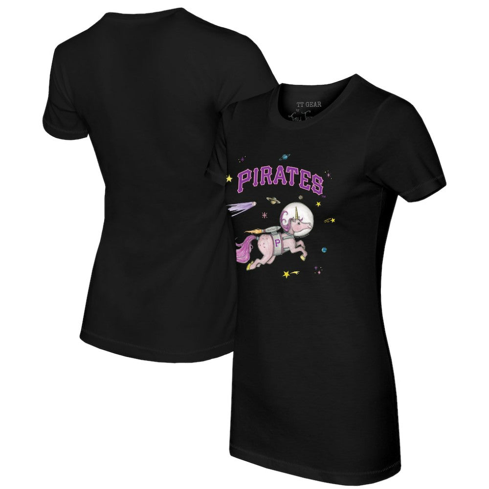 Pittsburgh Pirates Tiny Turnip Women's Space Unicorn T-Shirt Discount