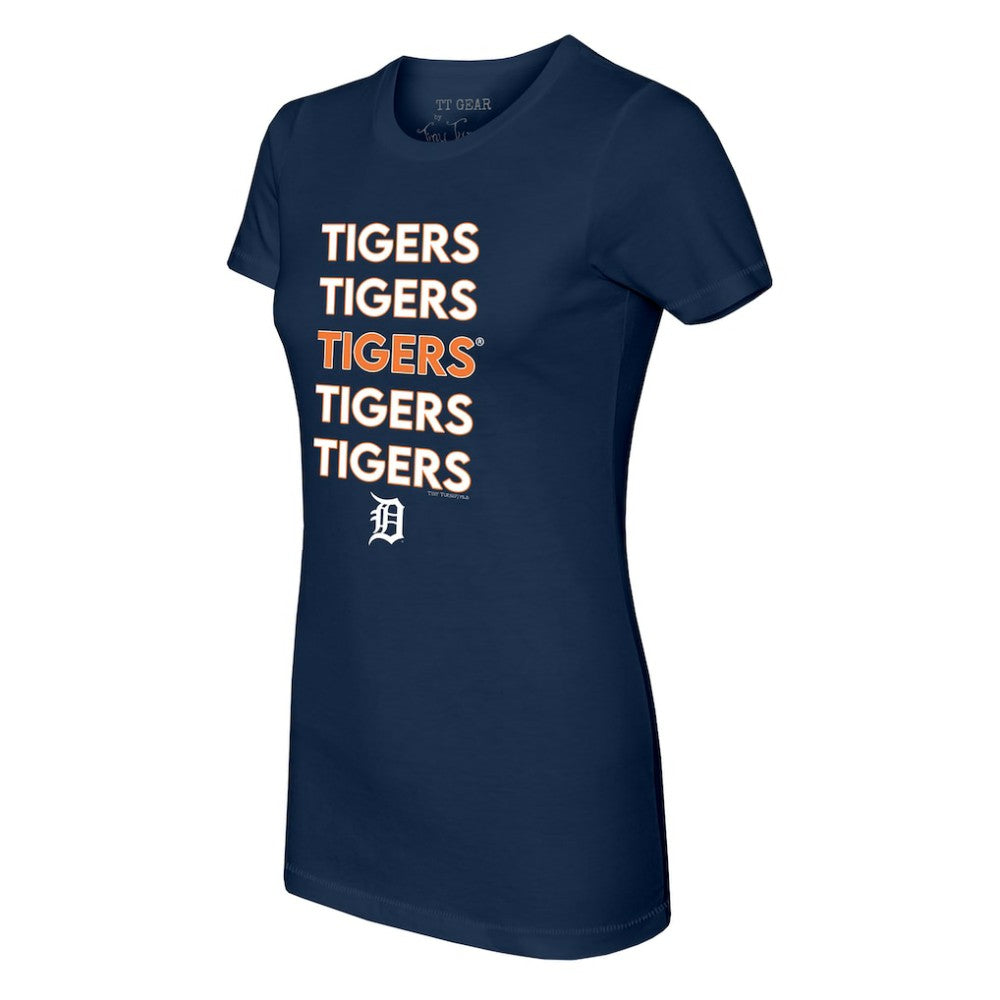 Detroit Tigers Tiny Turnip Women's Stacked T-Shirt Online