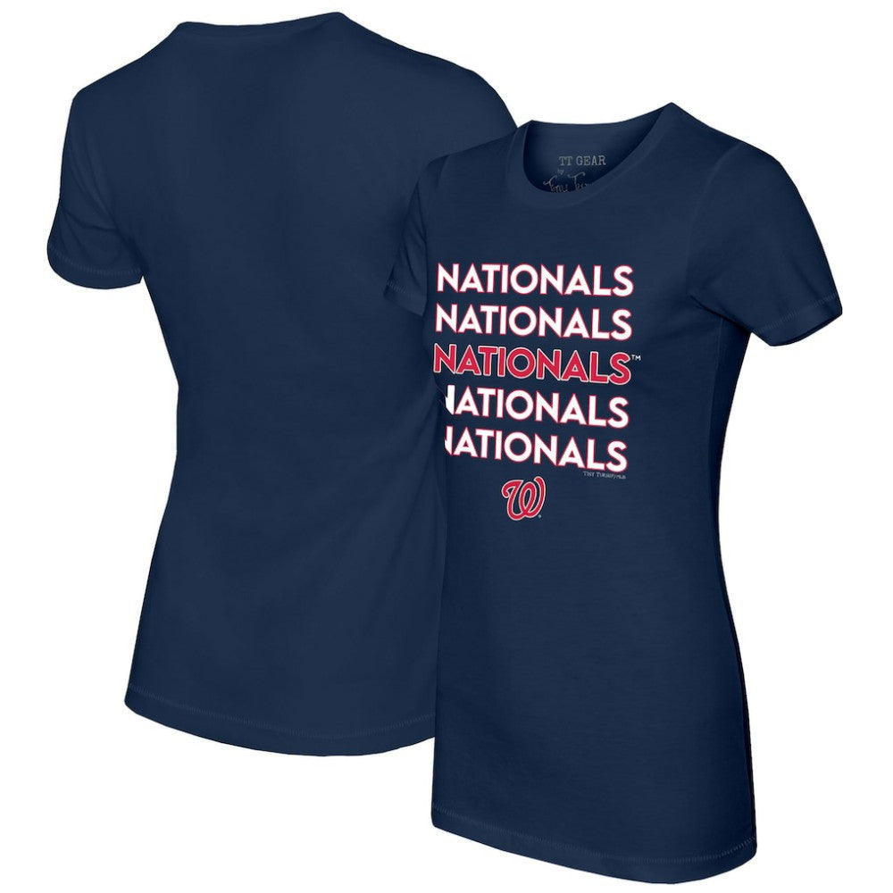 Washington Nationals Tiny Turnip Women's Stacked T-Shirt Sale