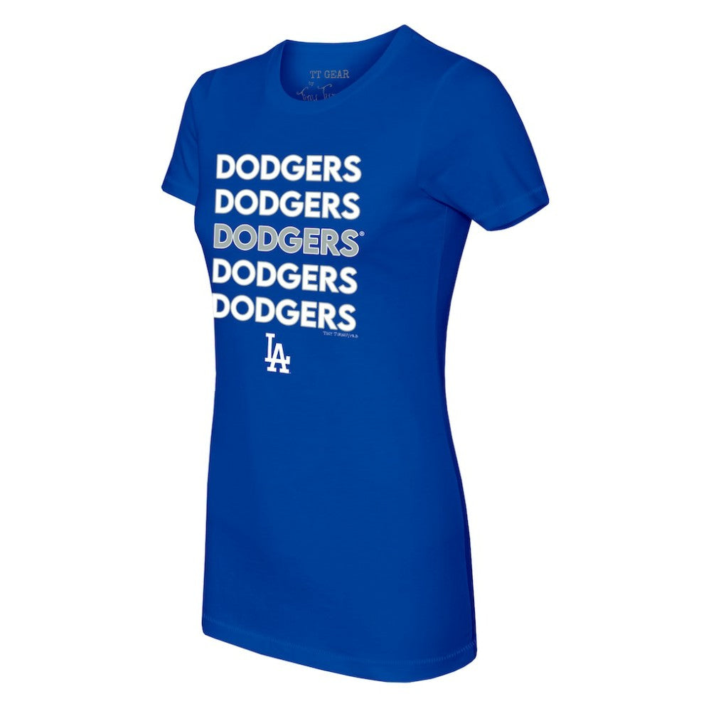 Los Angeles Dodgers Tiny Turnip Women's Stacked T-Shirt Discount
