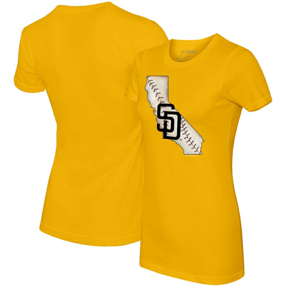 San Diego Padres Tiny Turnip Women's State Outline T-Shirt Online