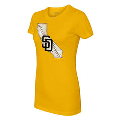 San Diego Padres Tiny Turnip Women's State Outline T-Shirt Online
